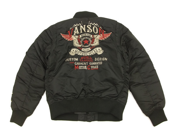 VANSON バンソン: バンソン MA-1 フライトジャケット NVJK-702 vanson